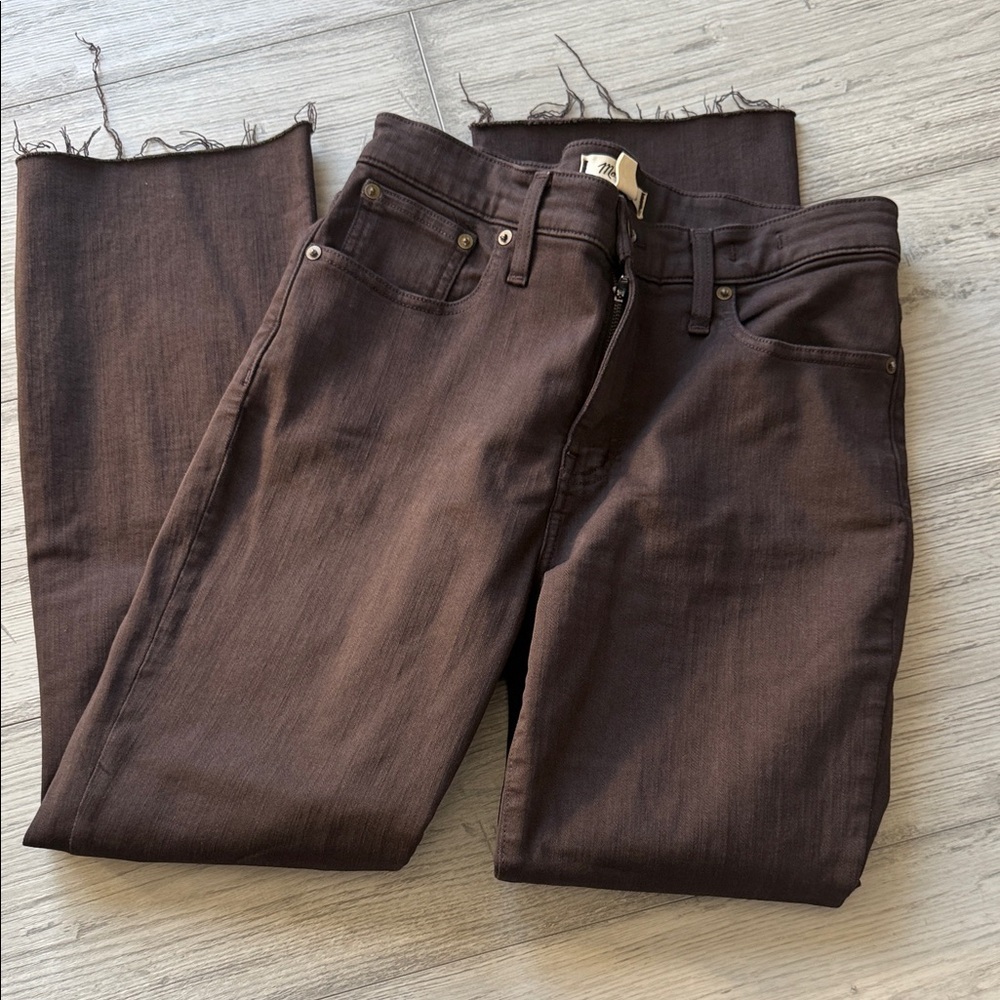 Women’s mid rise brown jeans